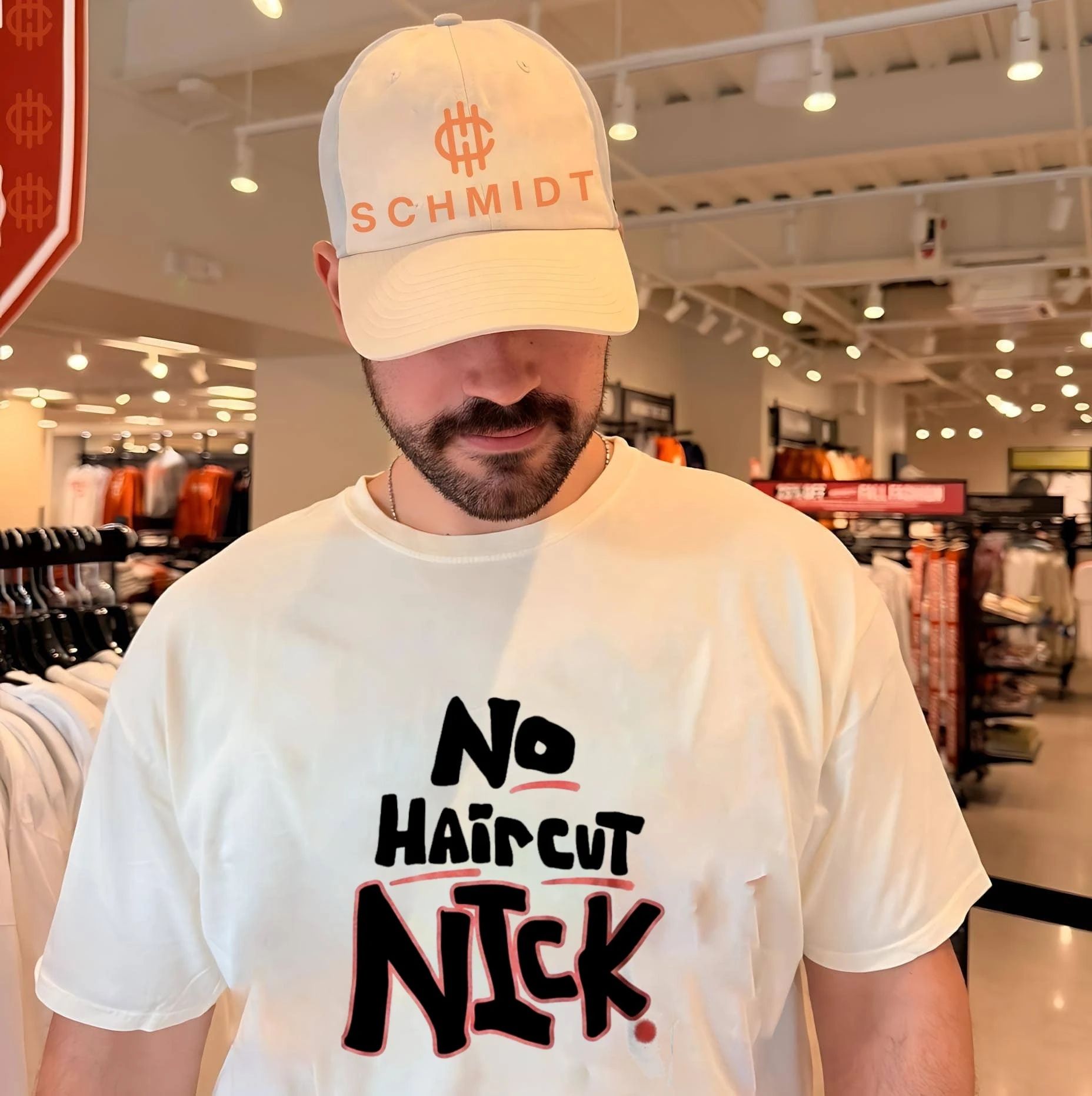 Mario Cristobal No Haircut Nick text shirt