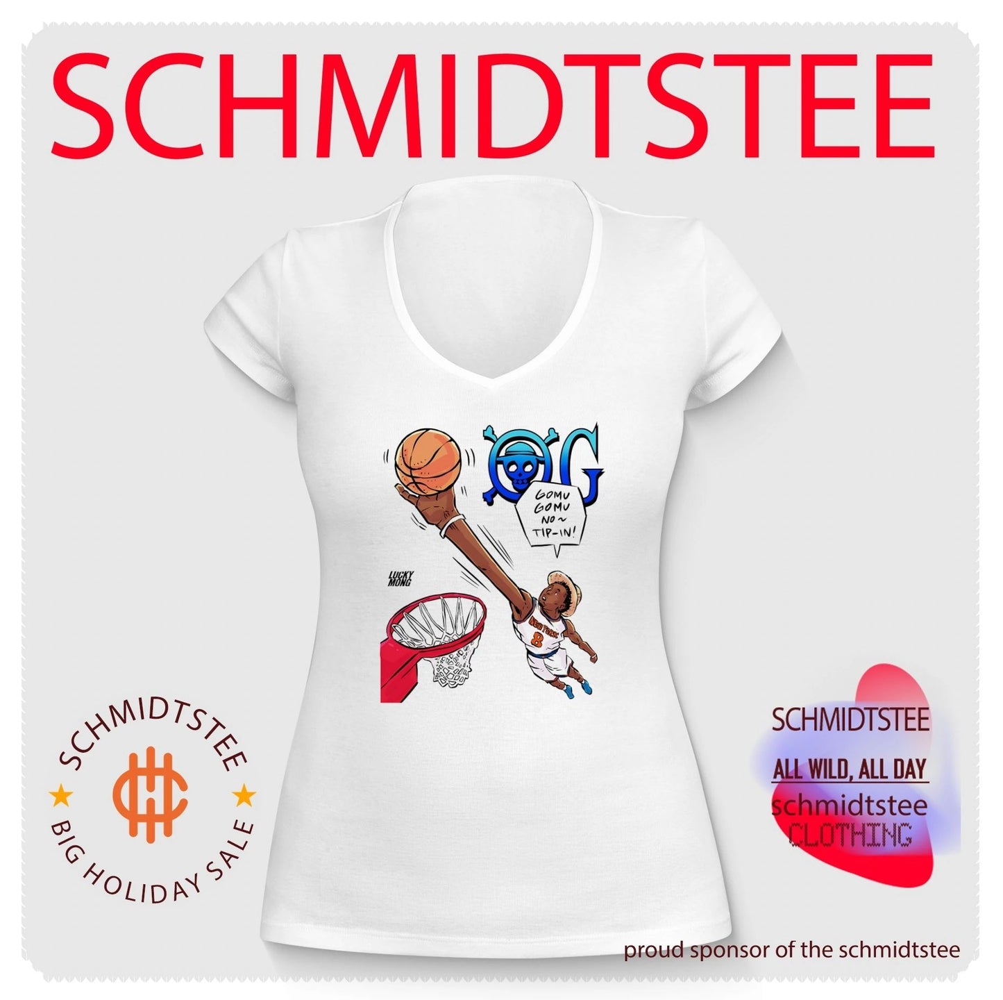 One Piece OG Anunoby New York Knicks Gomu Gomu No Tip-in shirt
