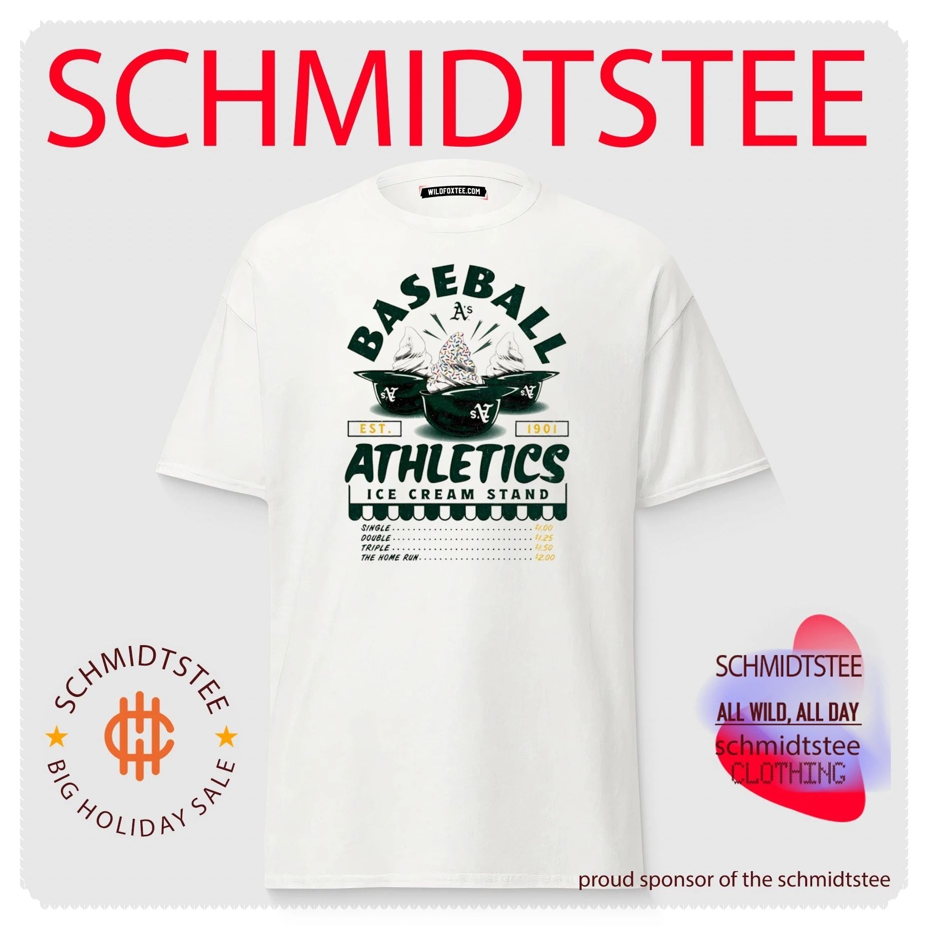 Athletics Baseball Ice Cream Stand shirt