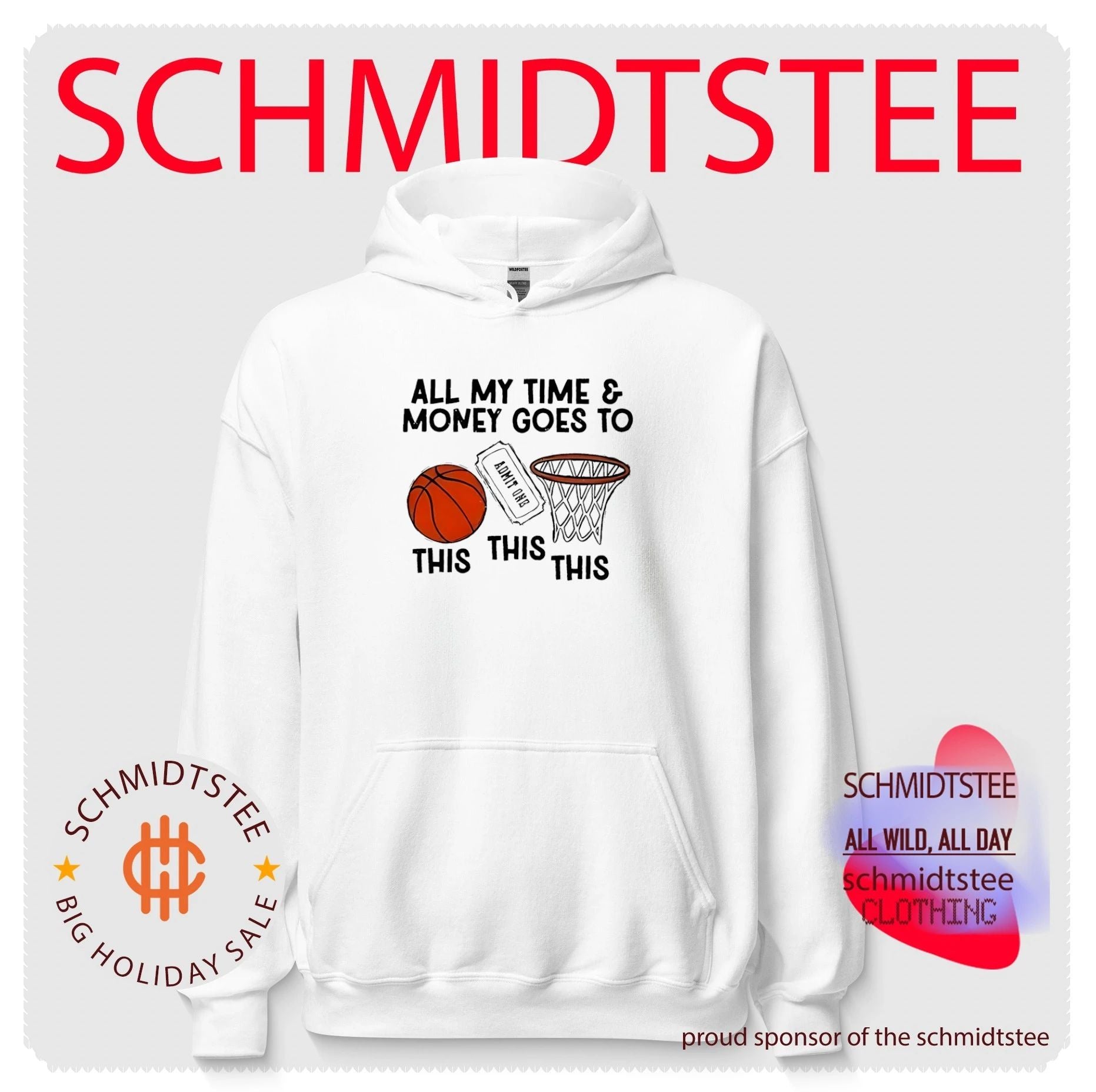 All my time and money goes to basketball shirt