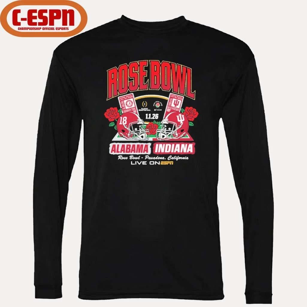 Alabama Crimson Tide 2026 Rose Bowl Game vs. Indiana Hoosiers Tickets shirt