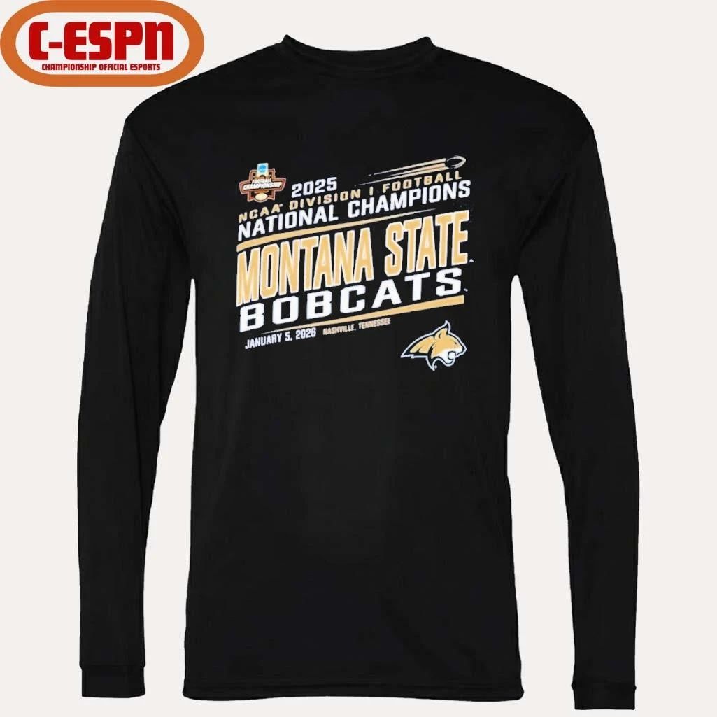 Montana State Bobcats 2025 NCAA FCS Football National Champions T-Shirt