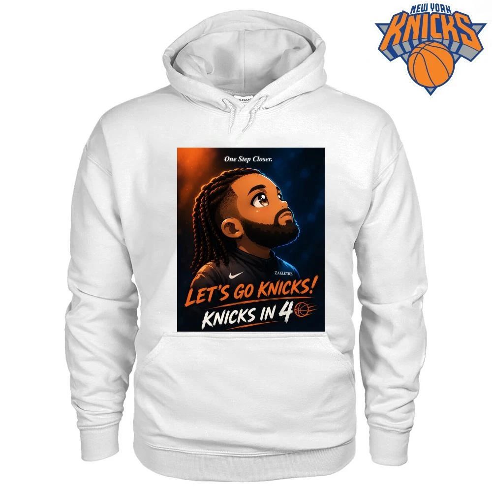 Jalen Brunson New York Knicks Lets Go Knicks In 4 Zakletics Cartoon Anime Basketball NBA Finals 2026 Shirt