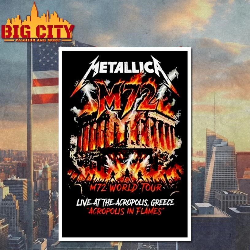 Metallica M72 World Tour Athens Show At Olympic Stadium Greece Athens Invasion On May 9 2026 Shirt