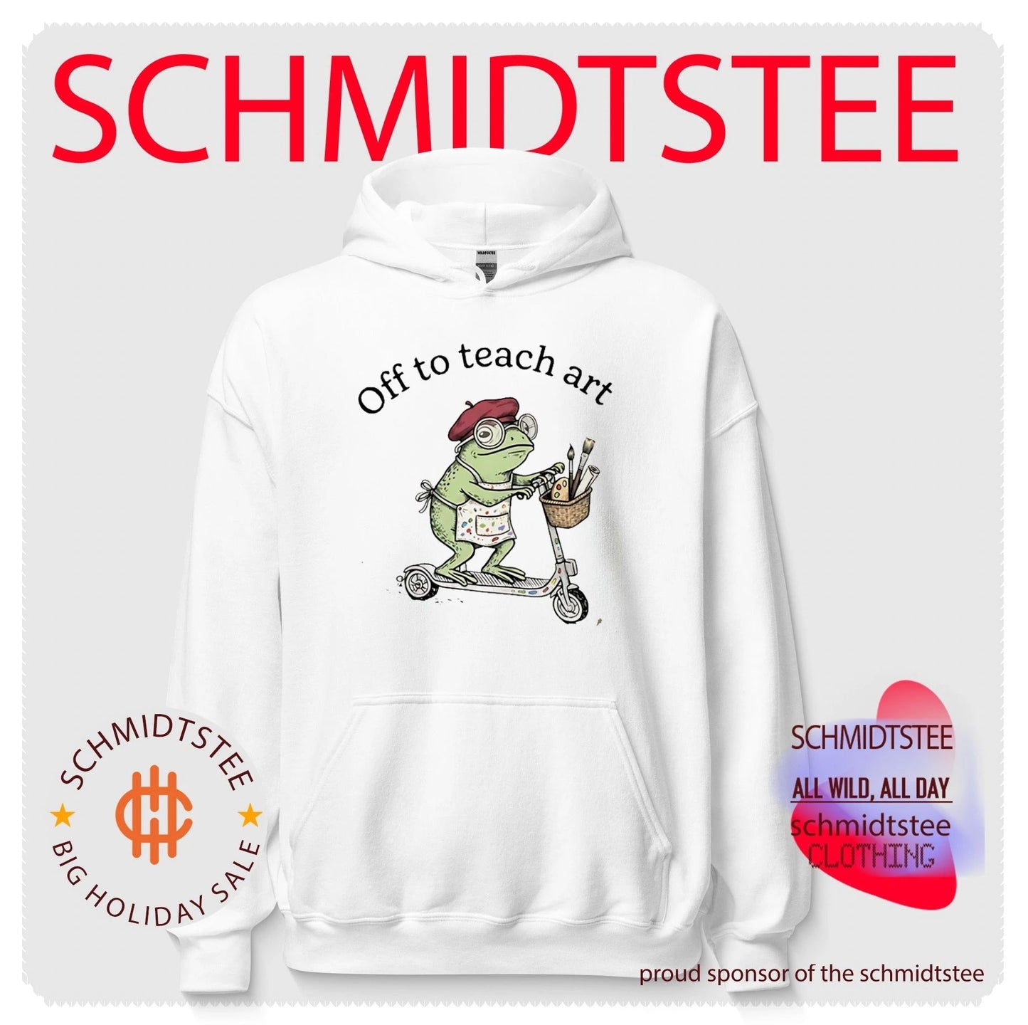 Off to teach art frog shirt