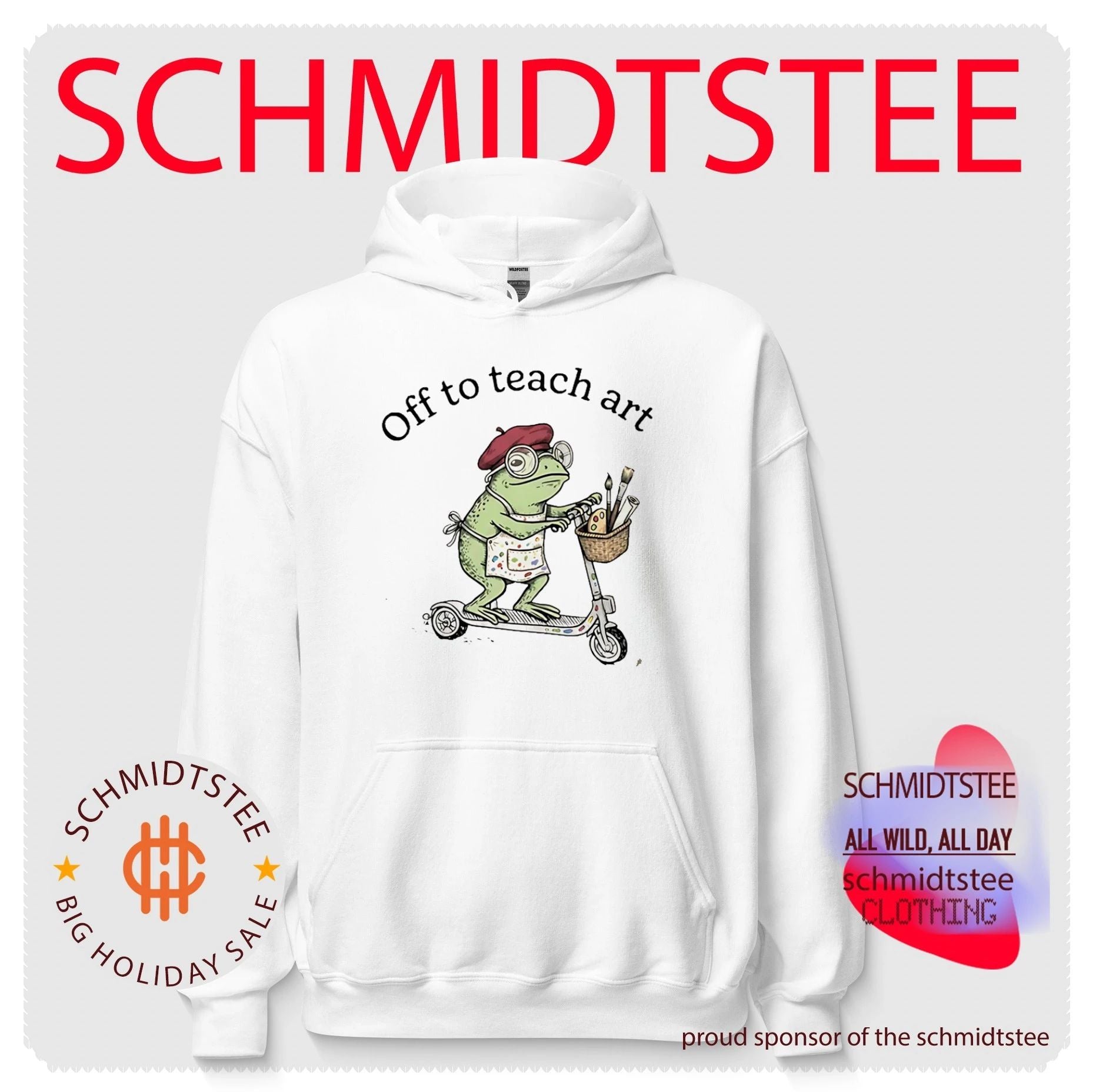 Off to teach art frog shirt