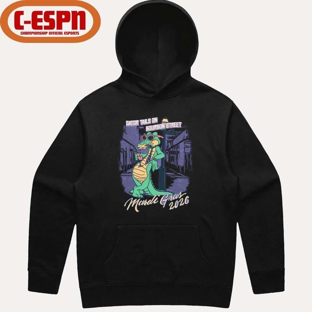 Mardi Gras 2026 Gator Tails shirt