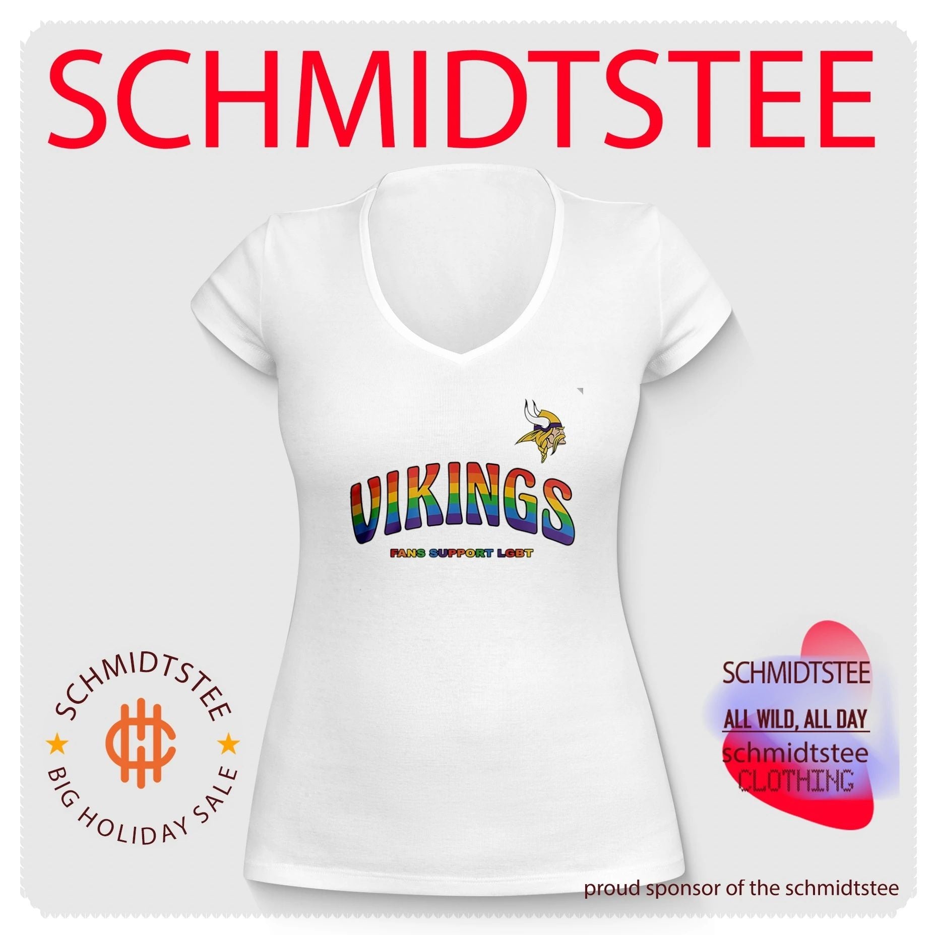 Minnesota Vikings Fans Support LGBT Pride Month shirt
