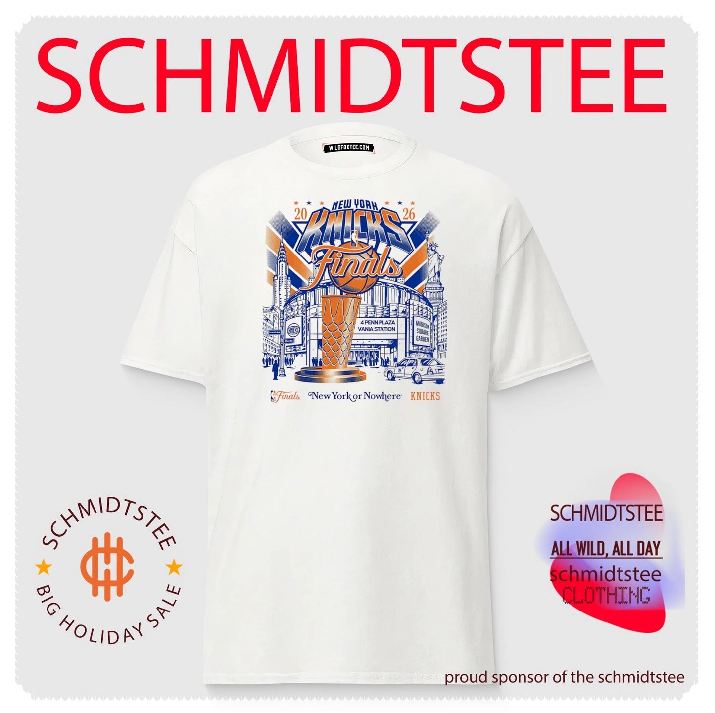 Knicks 2026 NBA Finals New York Nowhere graphic shirt