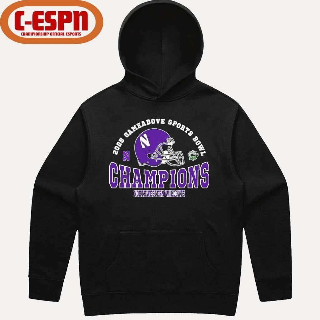 Northwestern Wildcats 2025 Gameabove Sports Bowl Champions Shirt