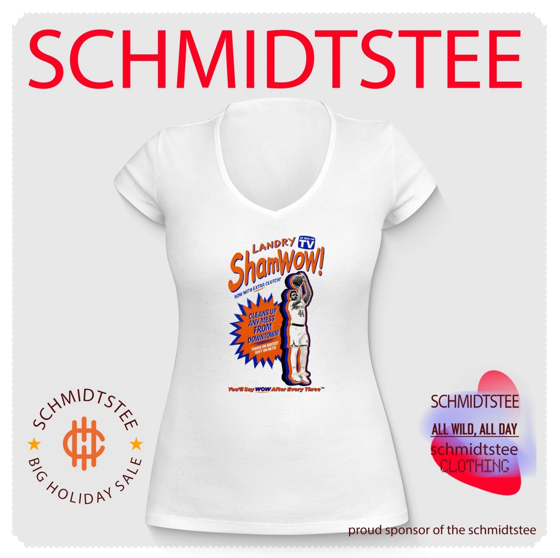 New York Knicks Landry Shamwow cleans up any mess from downtown shirt