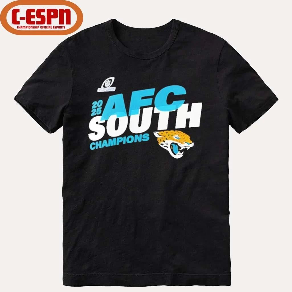 Jacksonville Jaguars 2025 AFC South Division Champions Conquer T-Shirt