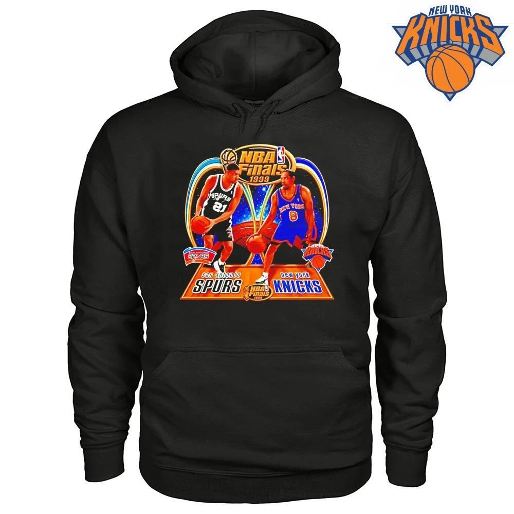 Tim Duncan San Antonio Spurs Vs Latrell Sprewell New York Knicks Basketball 1999 Nba Finals Shirt