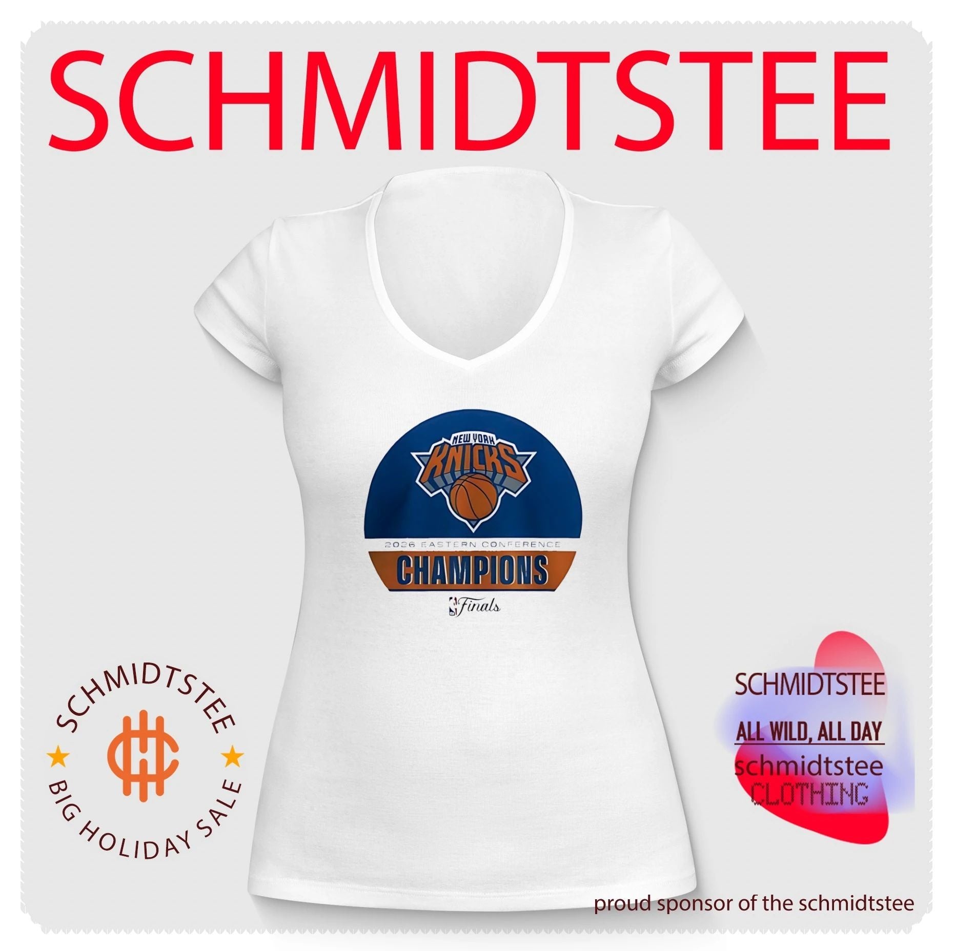New York Knicks basketball 2026 Eastern Conference Champions Finals logo shirt