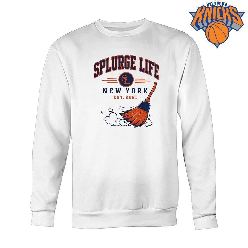 Splurge Life New York Est 2021 Broom Series Sweep Graphic NBA Finals 2026 Shirt