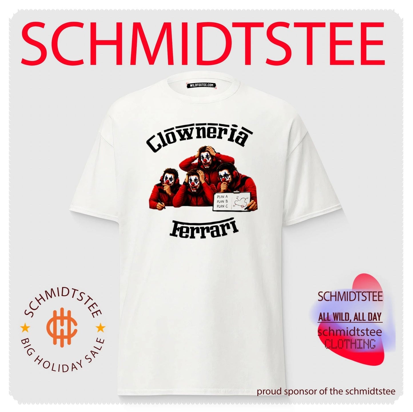 Clowneria Ferrari Clown Quartet shirt