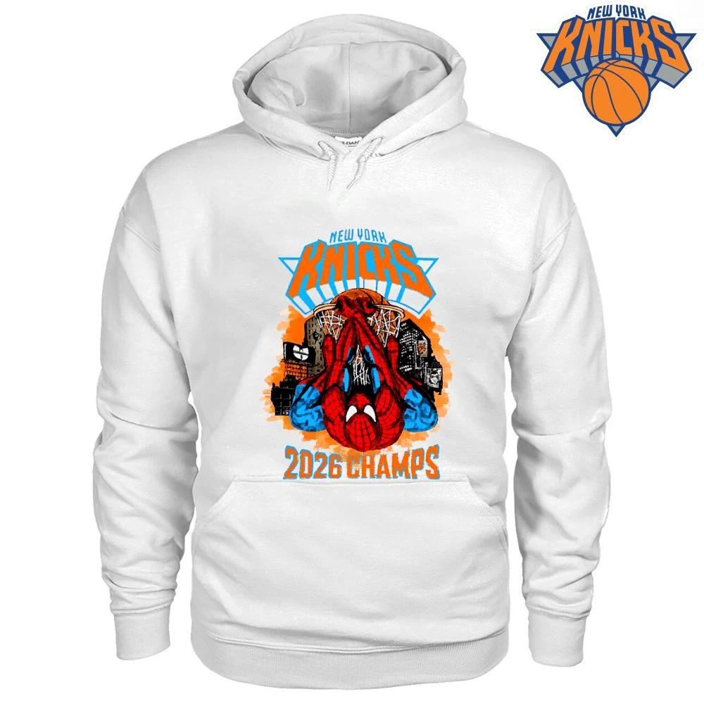 New York Knicks Spider Man 2026 NBA Champions Shirt