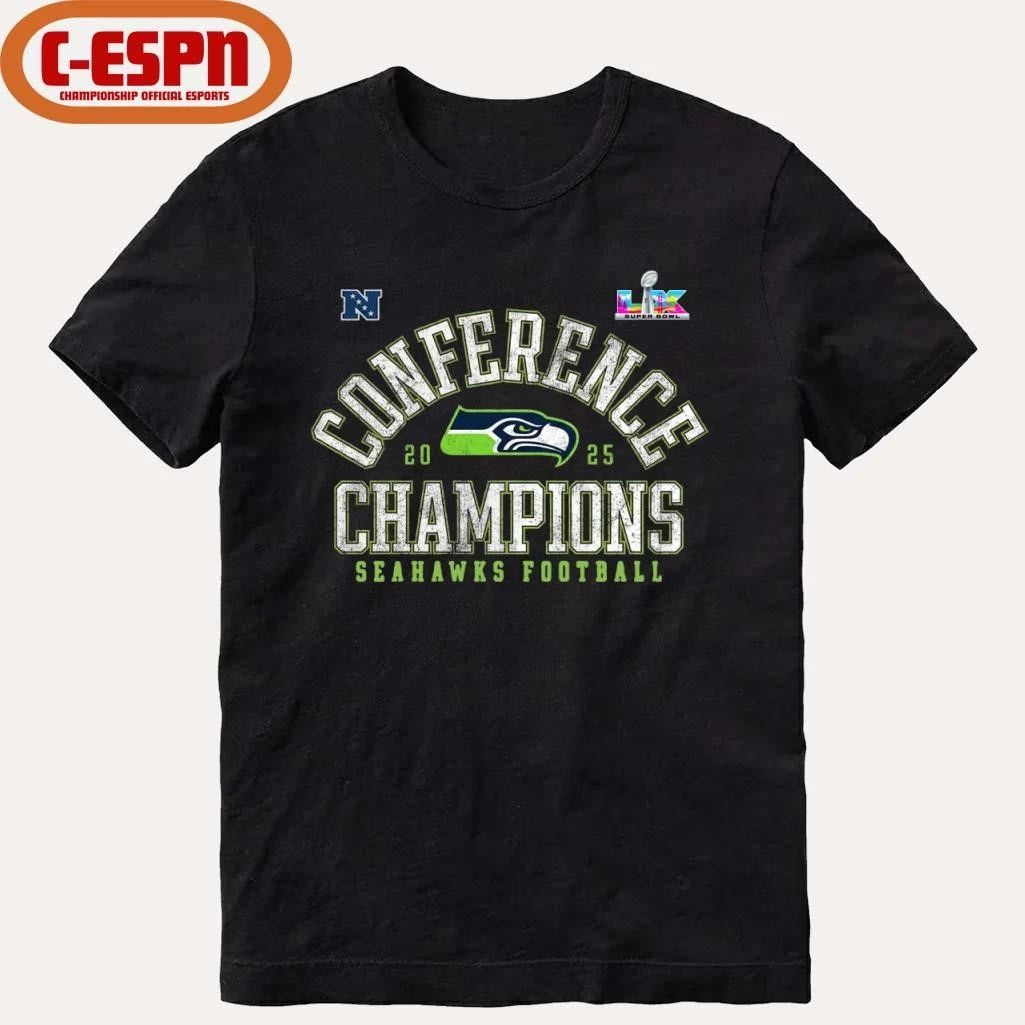 Seattle Seahawks NFC Conference 2025 Champions Super Bowl LIX Shirt