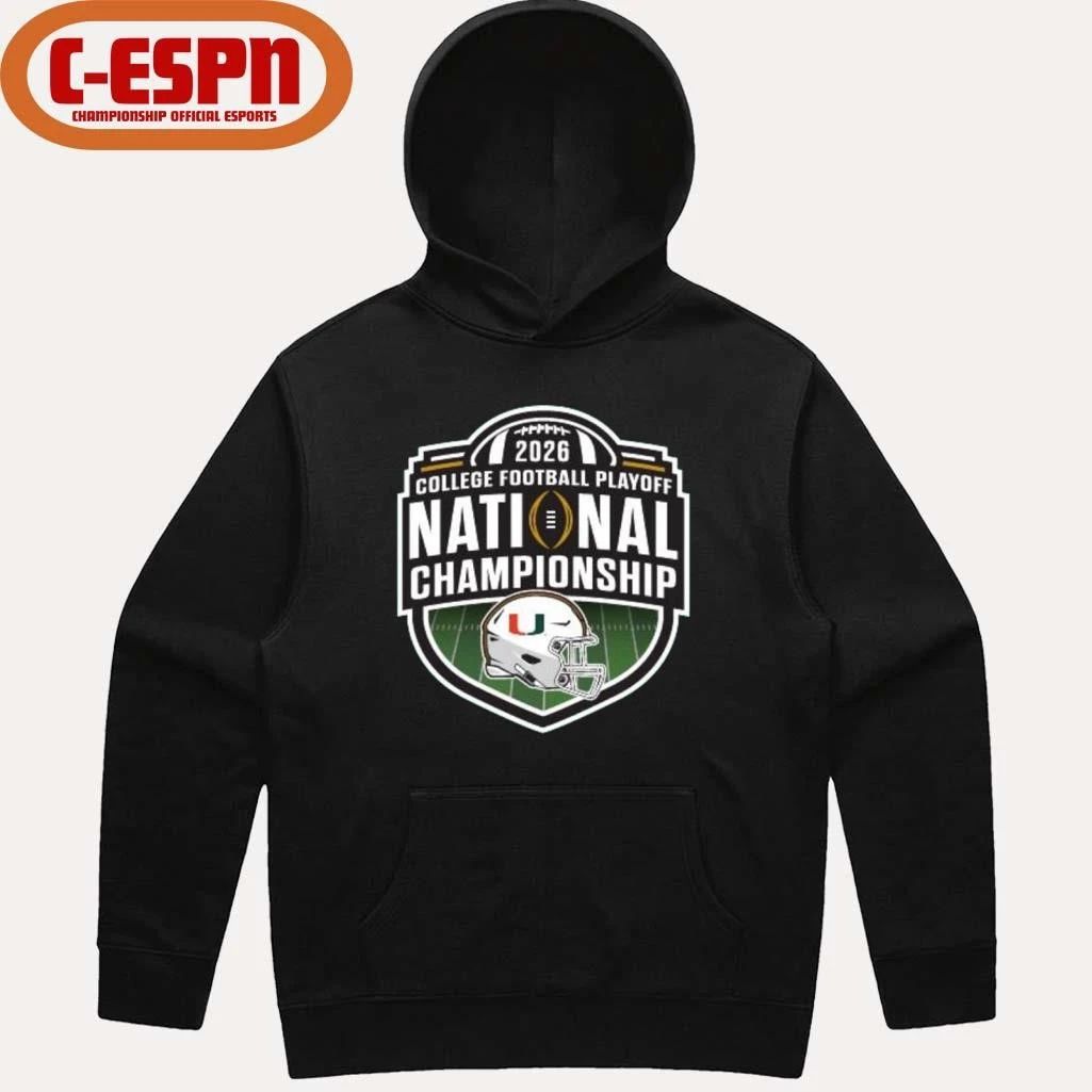 Miami Hurricanes CFP National Championship Game Logo Shirt