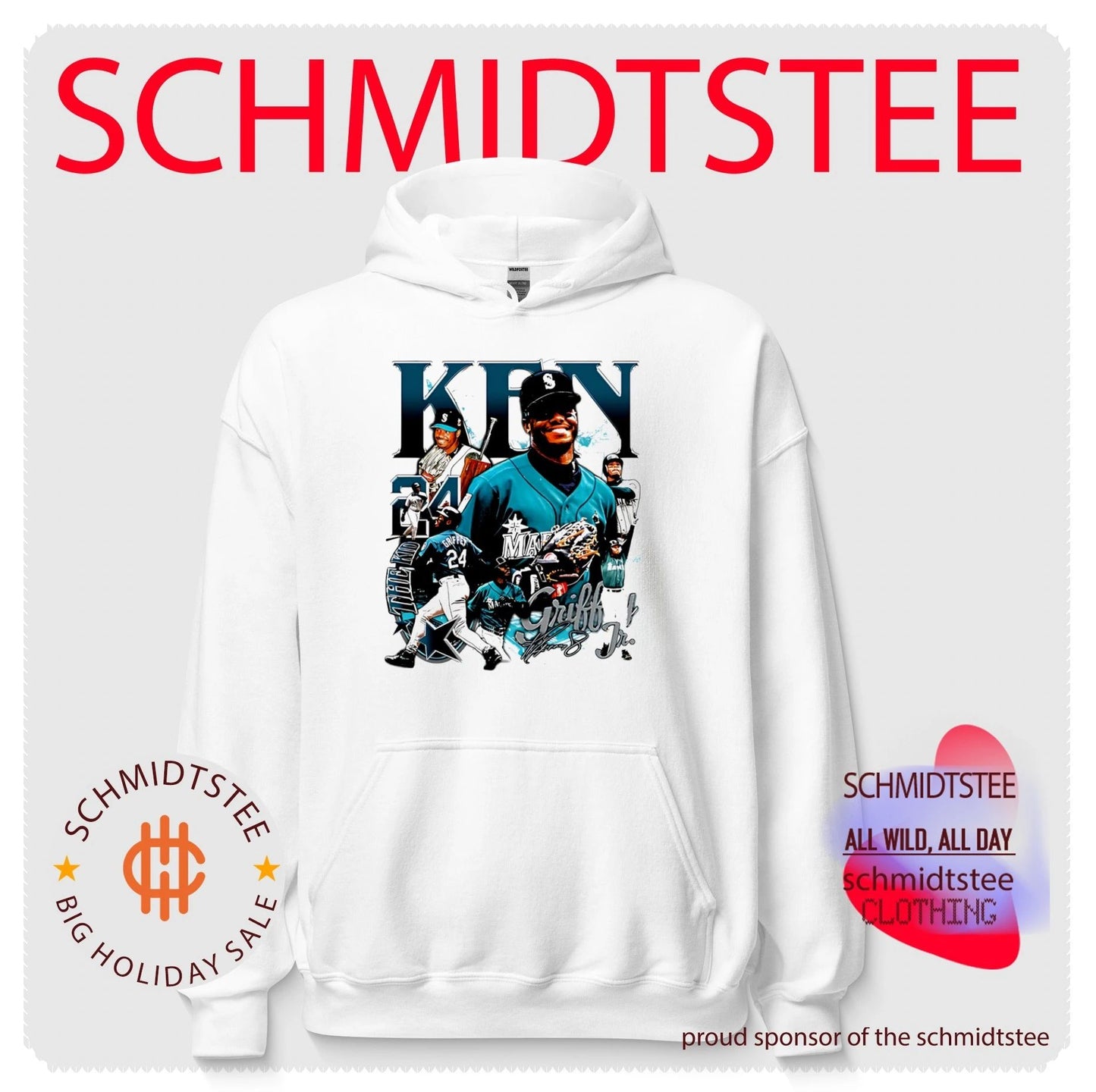 Ken Griffey Jr Seattle Mariners player collage shirt