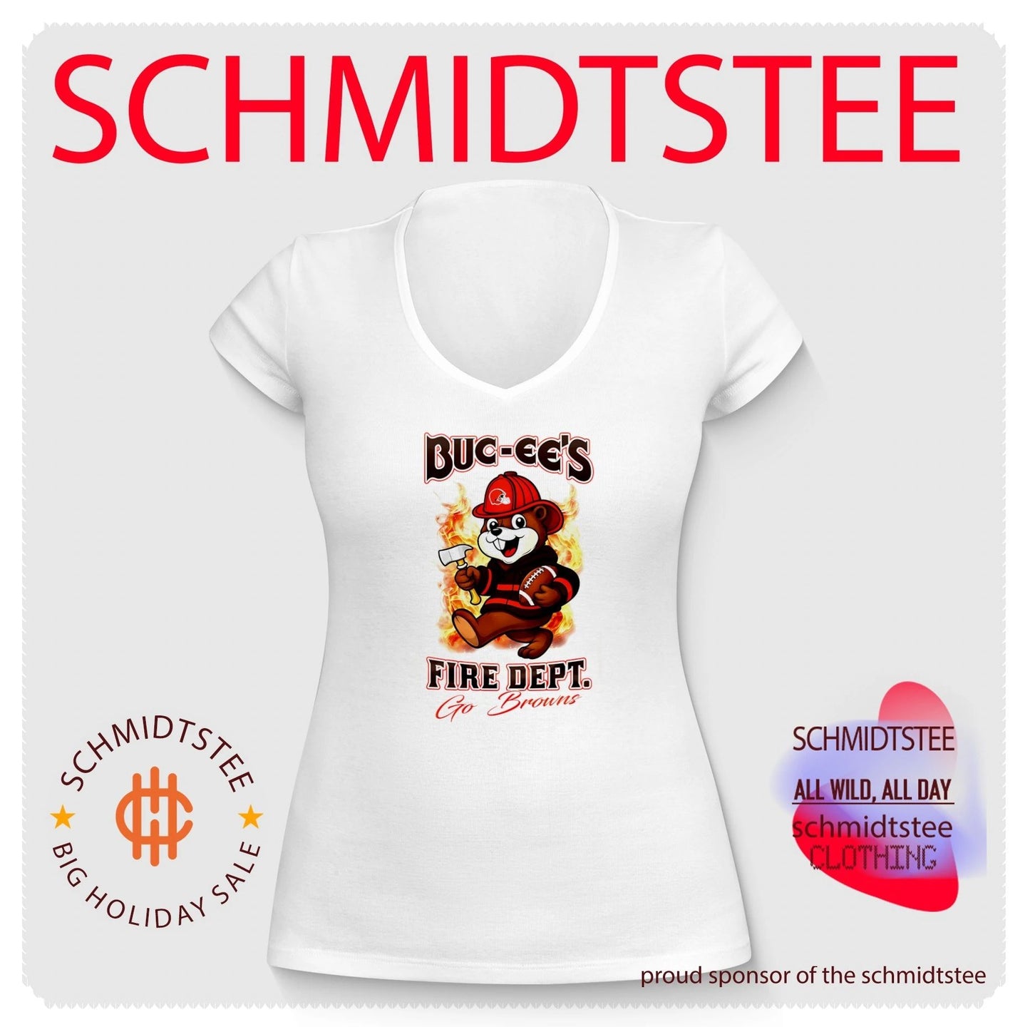 Cleveland Browns Buc-Ee’s Fire Dept go Bears Firefighter Strong shirt