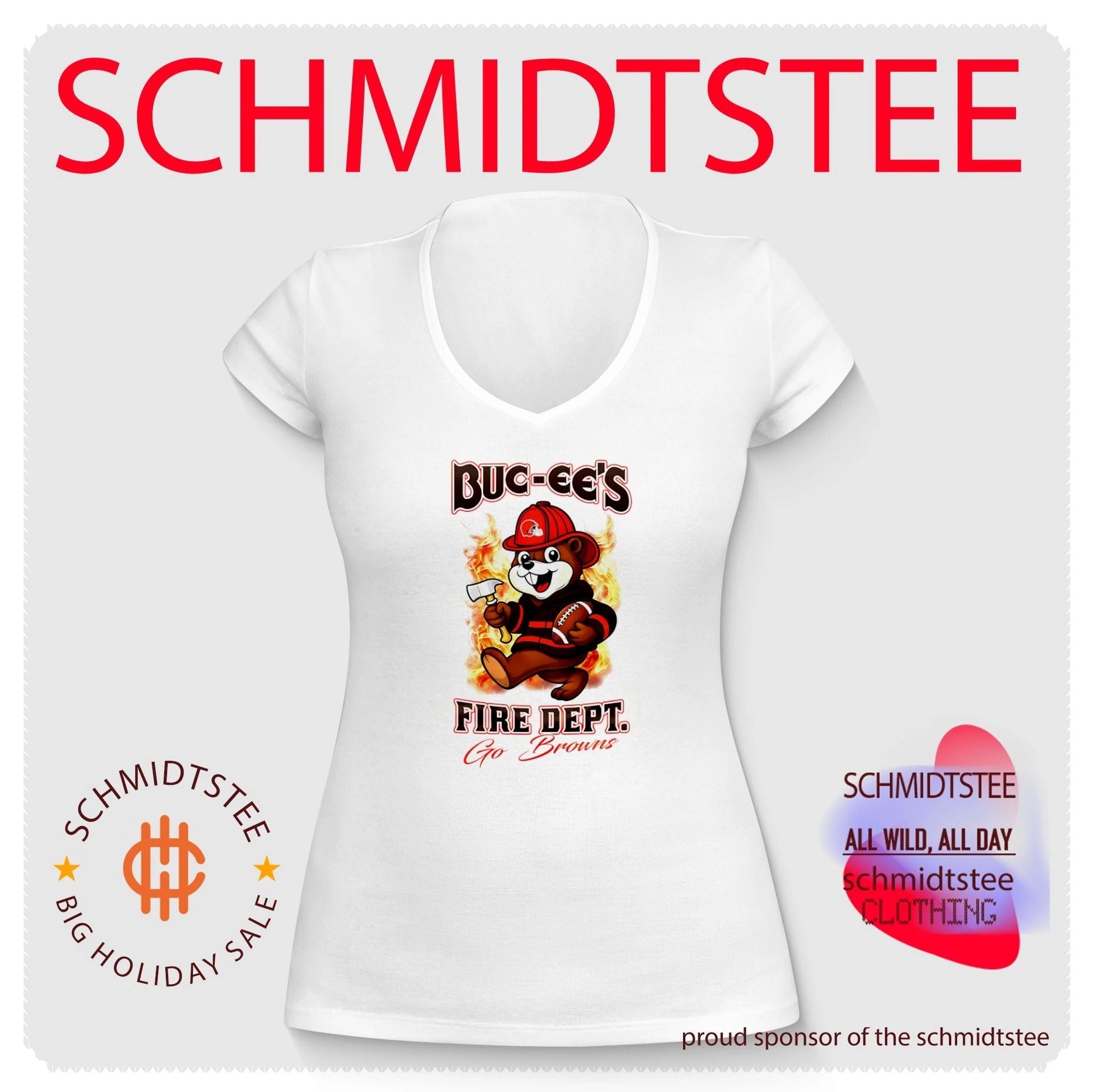 Cleveland Browns Buc-Ee’s Fire Dept go Bears Firefighter Strong shirt
