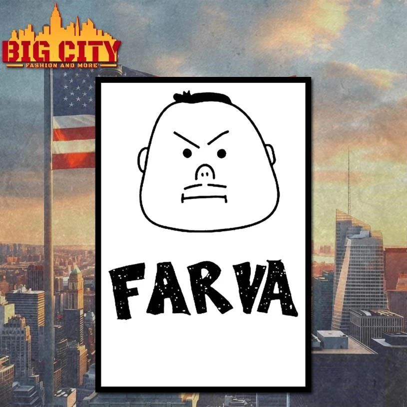 Farva Bachelor Party Cartoon Big Head Shirt