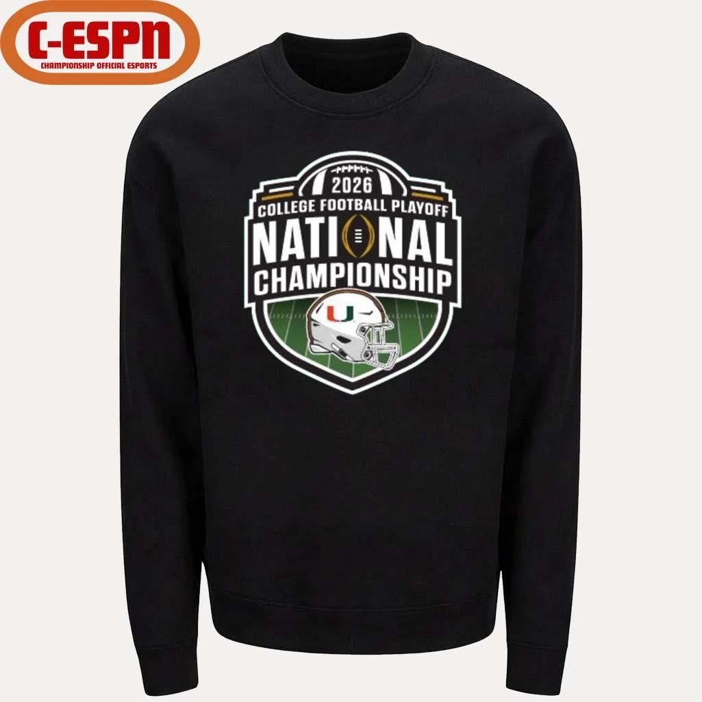 Miami Hurricanes CFP National Championship Game Logo Shirt