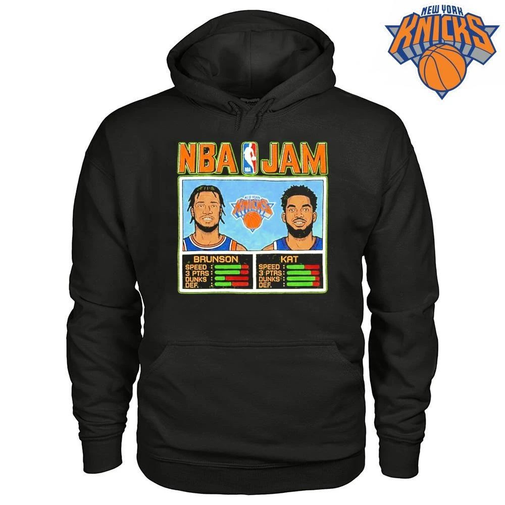 New York Knicks NBA Jam Jalen Brunson Karl Anthony Towns KAT NBA Finals 2026 Shirt