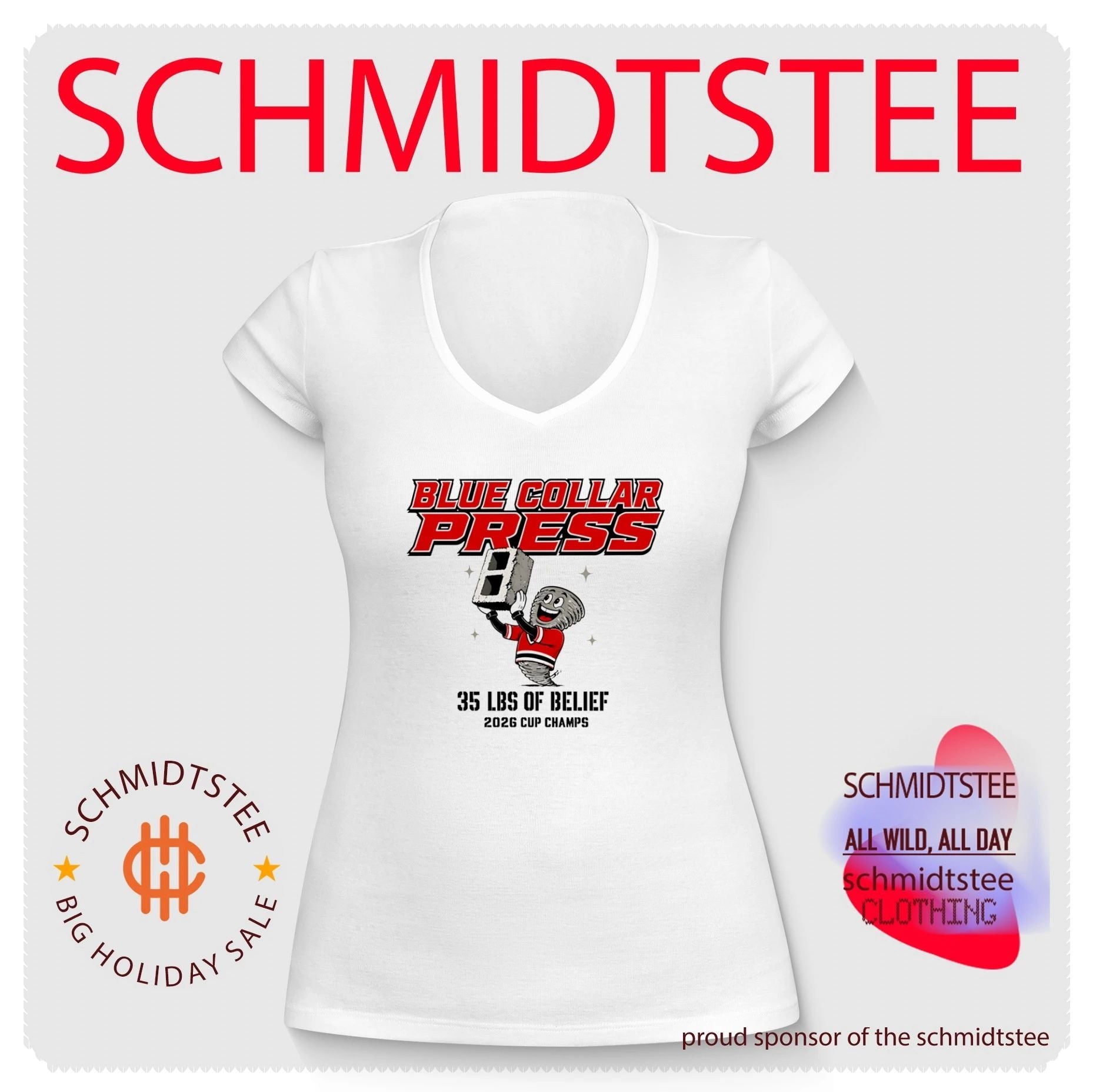 Carolina Hurricanes Blue collar press 35 lbs of belief 2026 cup champs shirt