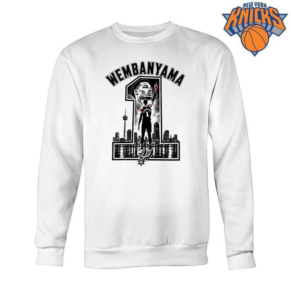 Victor Wembanyama San Antonio Spurs Number 1 Skyline Bootleg Vintage T Shirt