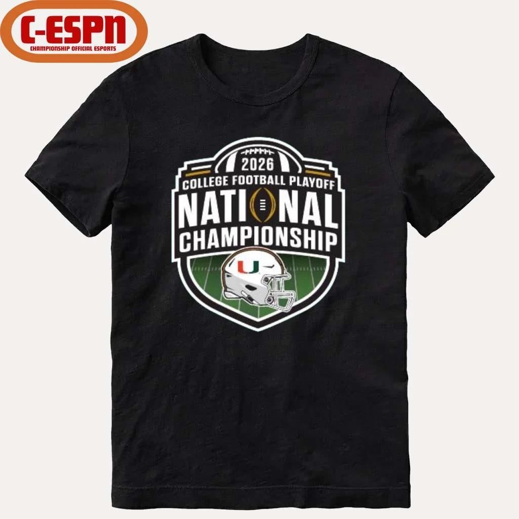 Miami Hurricanes CFP National Championship Game Logo Shirt