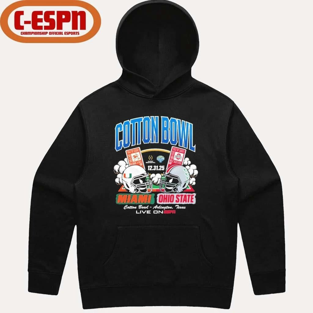 2025 Cotton Bowl Head to Head Miami Vs OSU Shirt