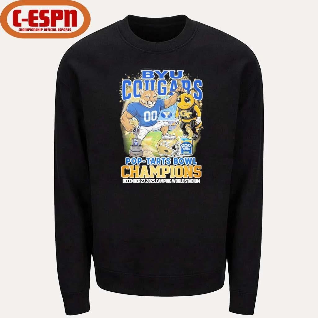 BYU Cougars Mascot Pop-Tarts Bowl Champions Shirt