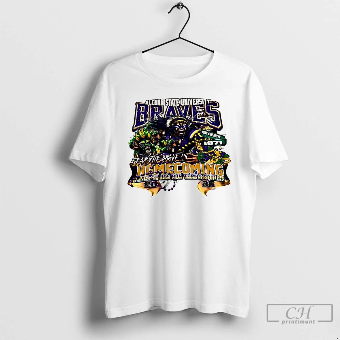 Premium Alcorn State University Braves Fear The Brave Laissez Les Bon Temps Rouler 2025