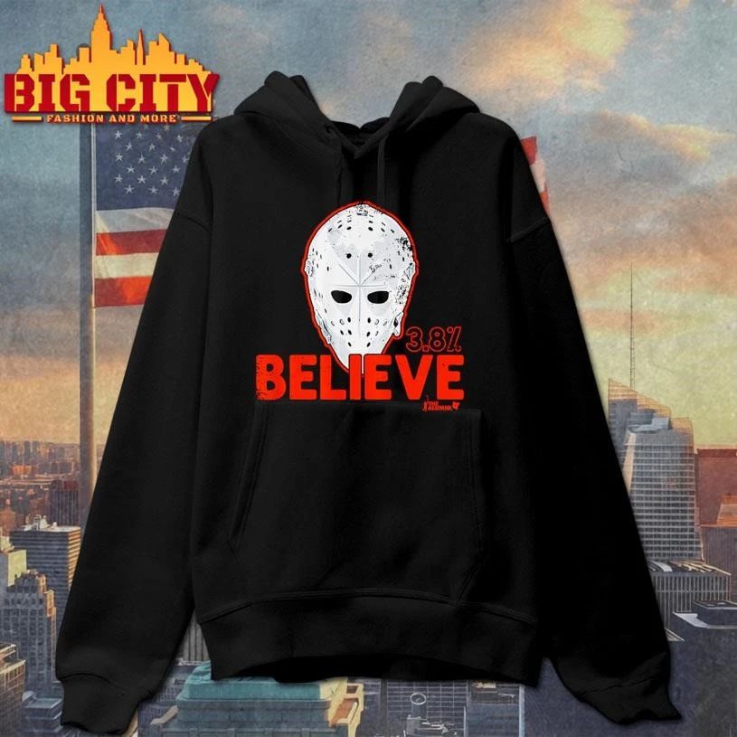 Philadelphia Flyers Hockey Believe 3.8% Mask 2026 Shirt