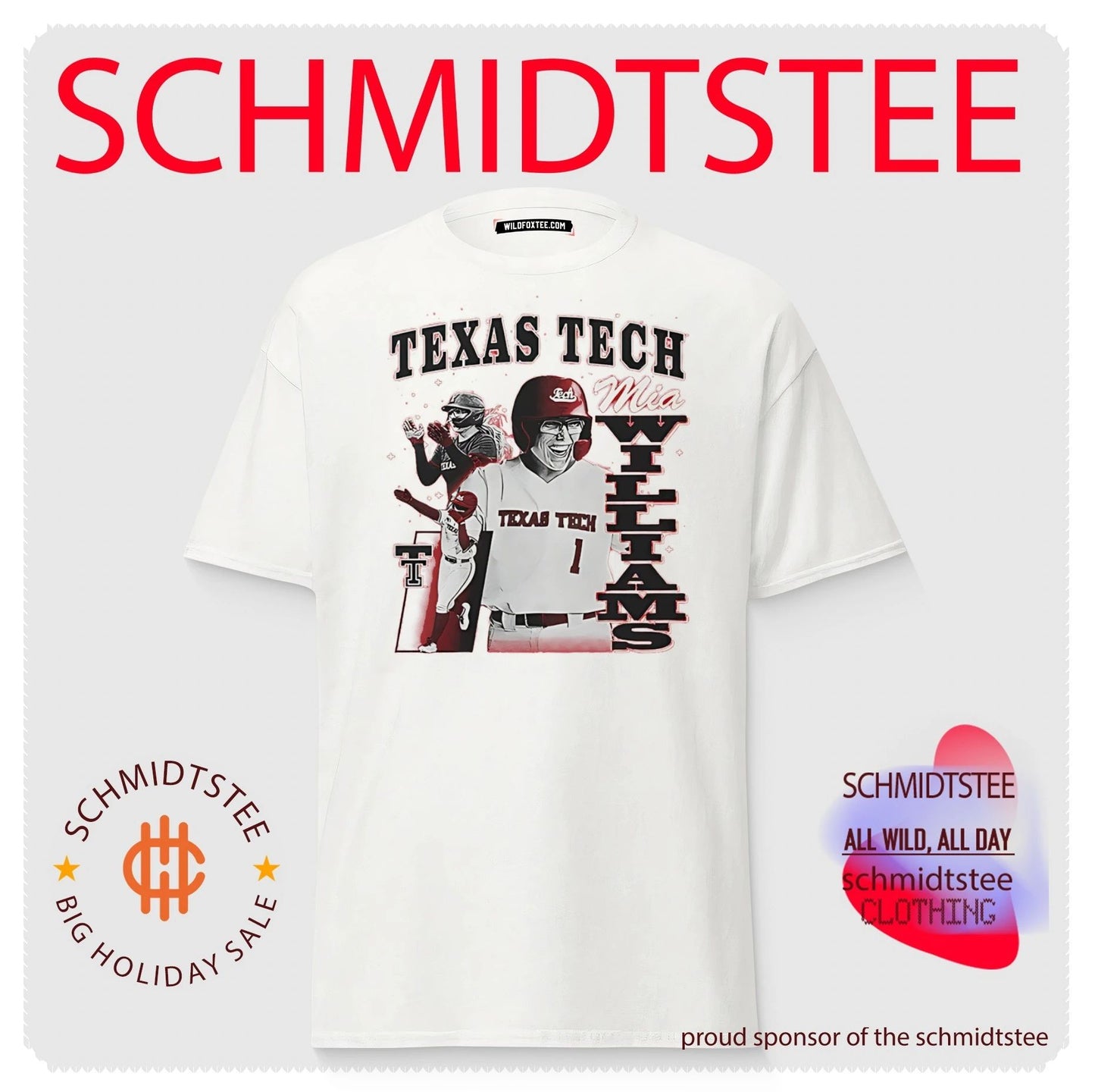 Texas Tech Mia Williams portrait vintage shirt