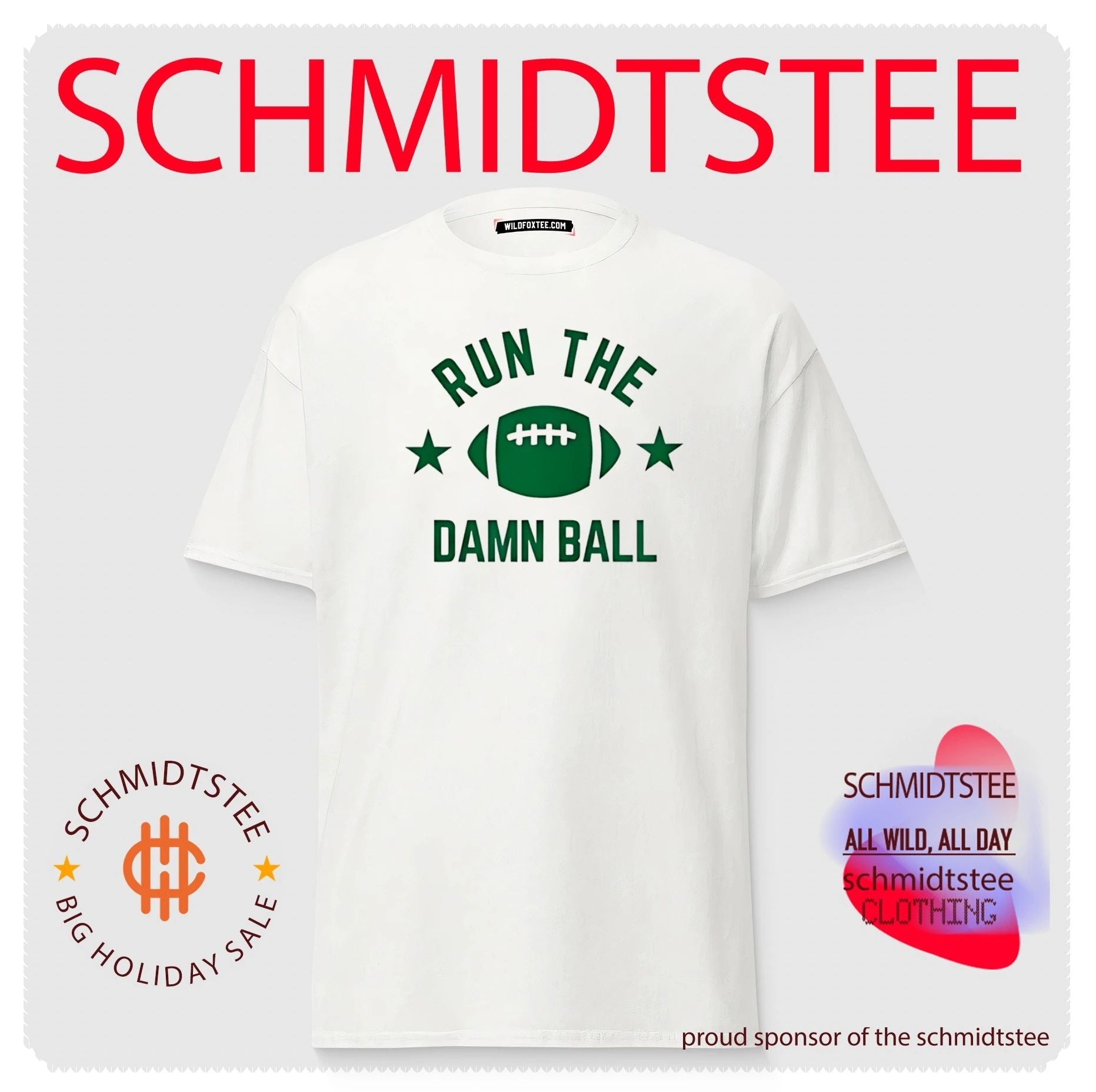 Run the damn ball American football shirt