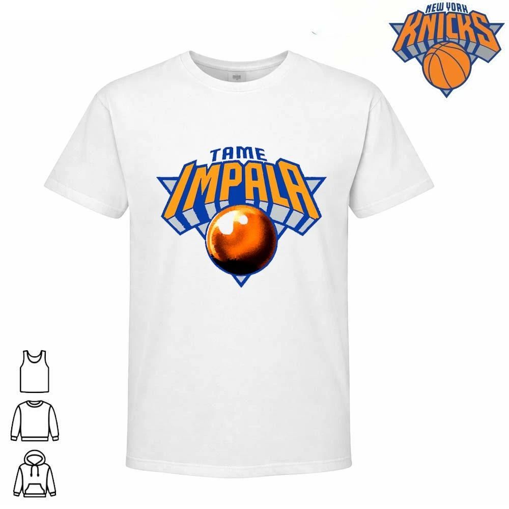 New York Knicks Champions NBA 2026 Tame Impala Currents Style Logo Basketball Shirt