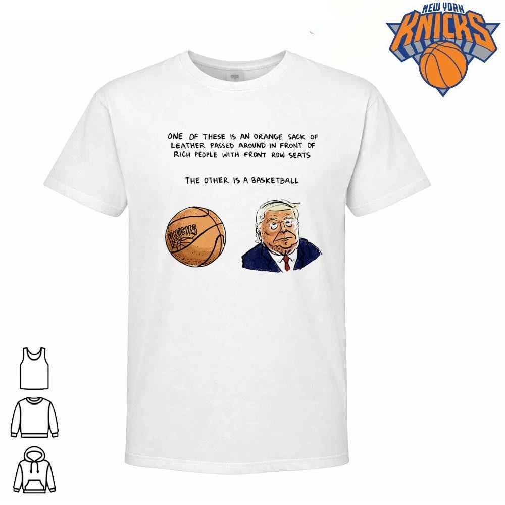 Donald Trump Funny Political Satire New York Knicks Basketball Caricature Meme NBA Finals 2026 Shirt