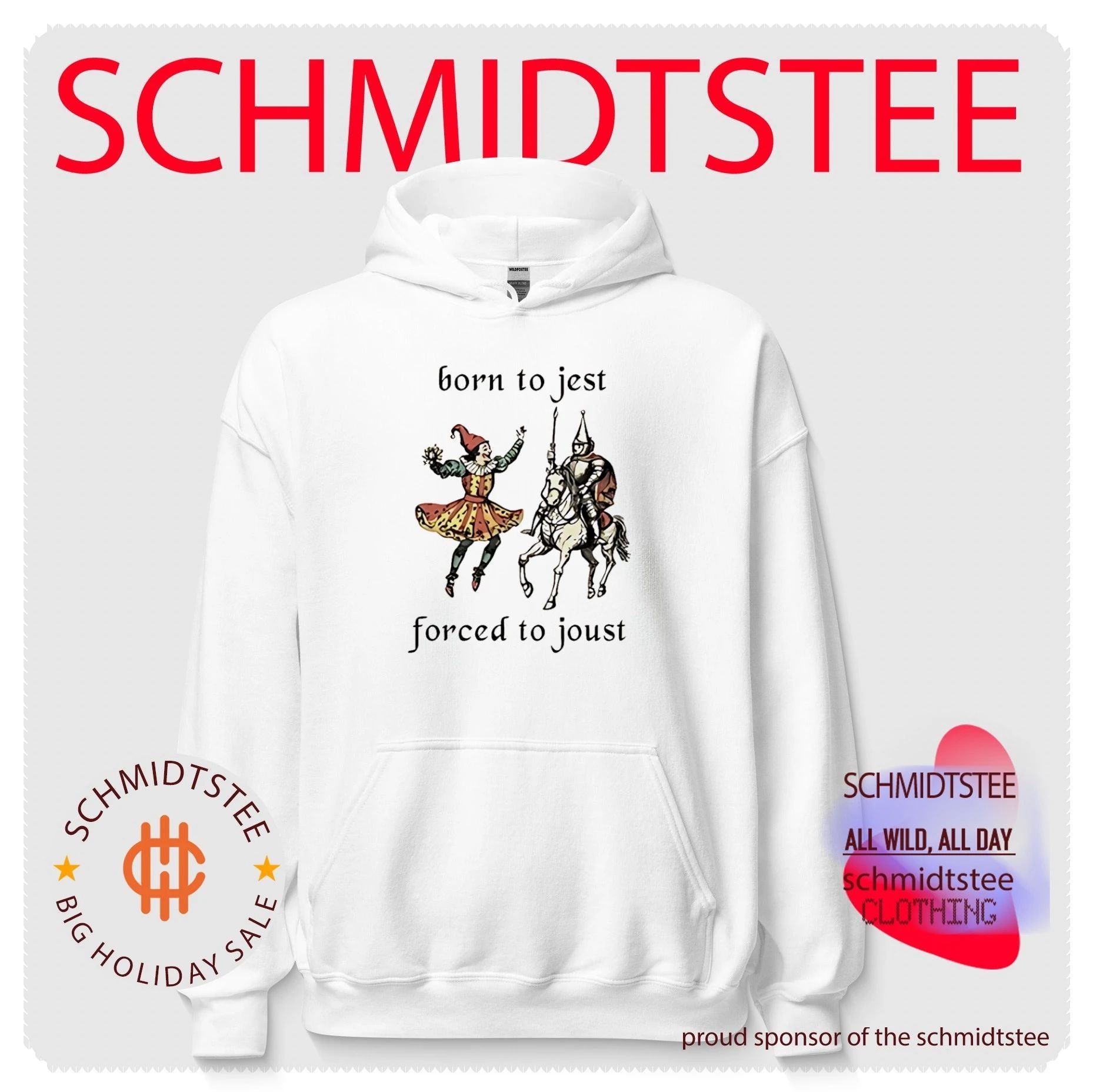 Born to jest force to joust graphic shirt
