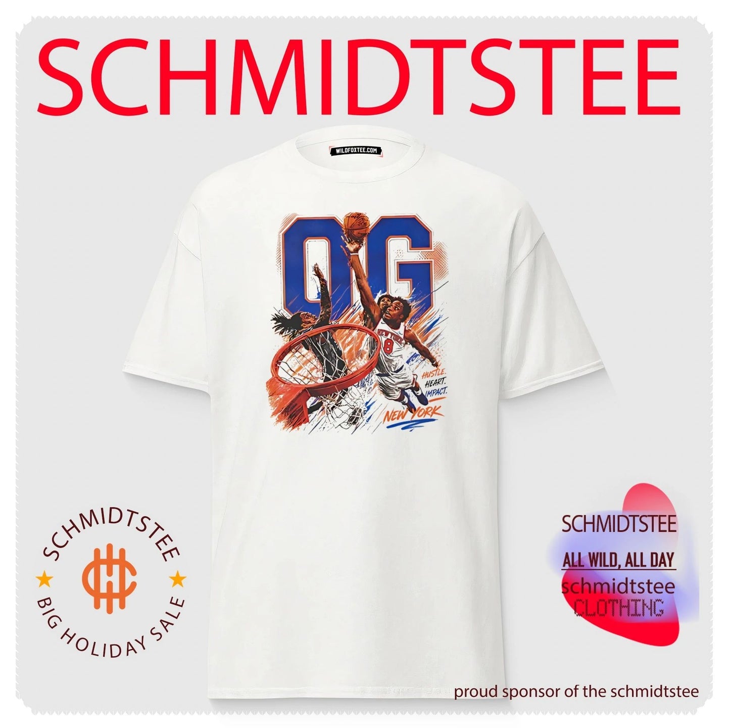 New York Knicks OG Anunoby dunking moment shirt