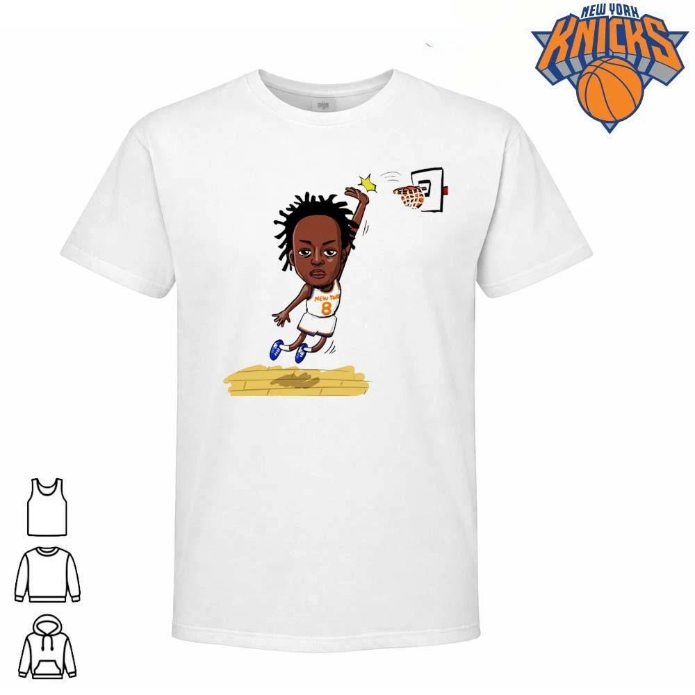 OG Anunoby New York Knicks Cartoon Dunk Caricature Basketball Fan NBA Finals 2026 Shirt