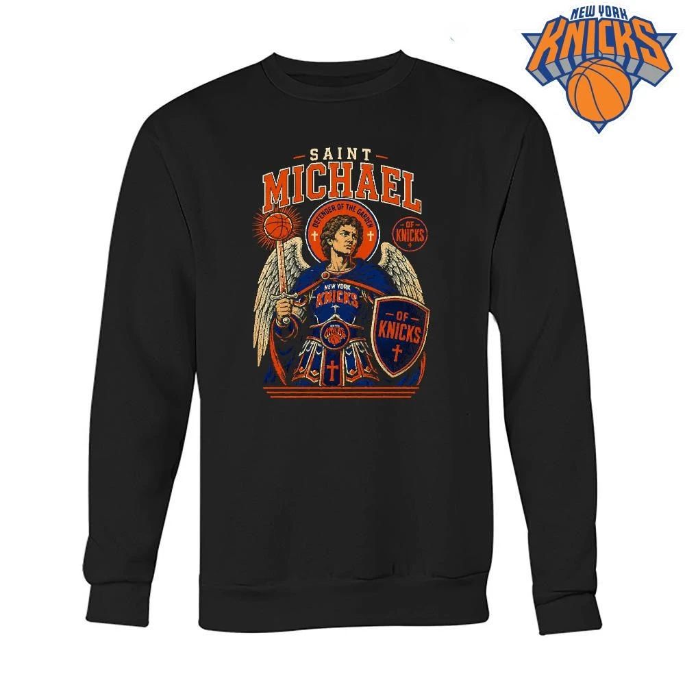 Saint Michael Of Knicks Defender Of The Garden Shield New York Knicks NBA Champions 2026 Shirt