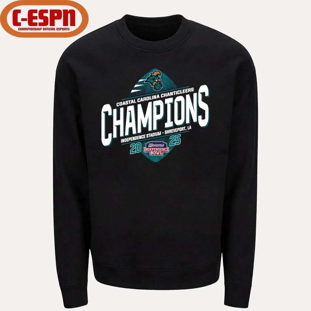 Coastal Carolina Football 2025 Independence Bowl Champions T-Shirt