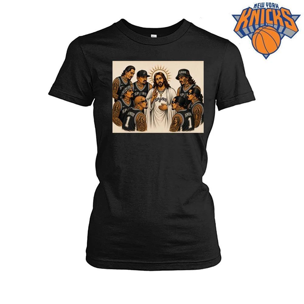 San Antonio Spurs Jesus Puro Amor Chicano Tattoo Art Religious Graphic Vintage NBA Finals 2026 Shirt