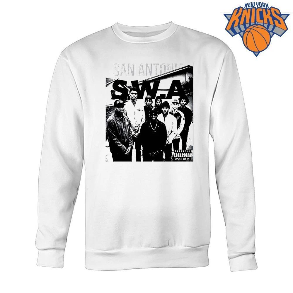 San Antonio Swa San Antonio Swa Parental Advisory Explicit Content White Shirt