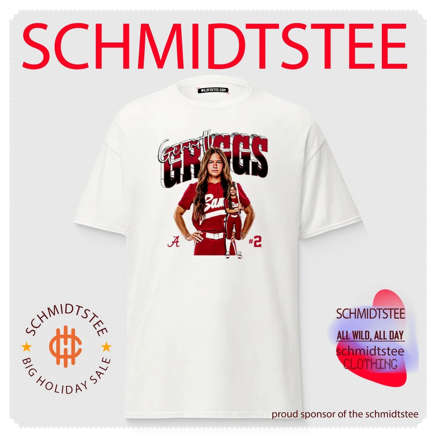 Gerritt Griggs Alabama Softball NCAA Player Collage shirt