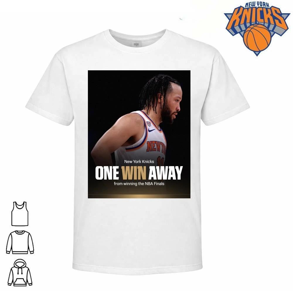 ONE WIN AWAY Jalen Brunson New York Knicks Basketball Fans NBA Finals 2026 Shirt