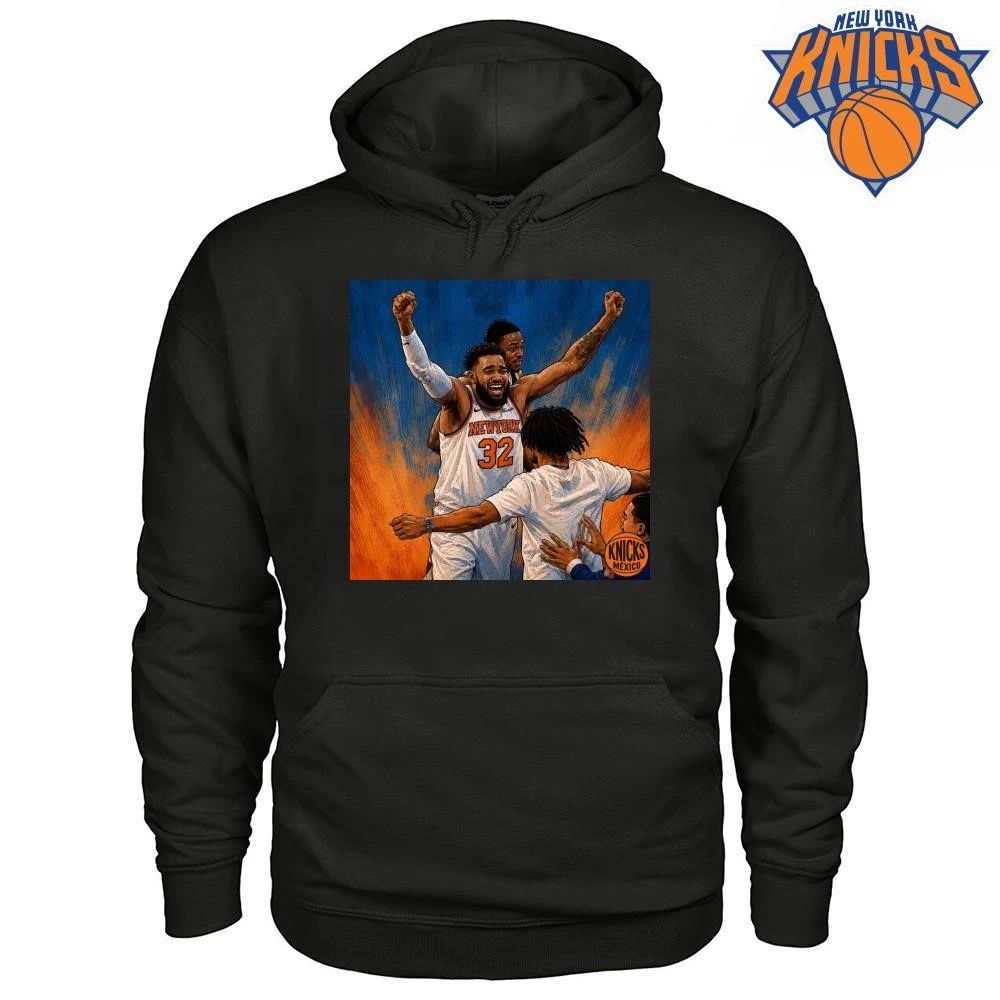 New York Knicks Karl Anthony Towns Celebration Graphic NBA Finals 2026 Shirt